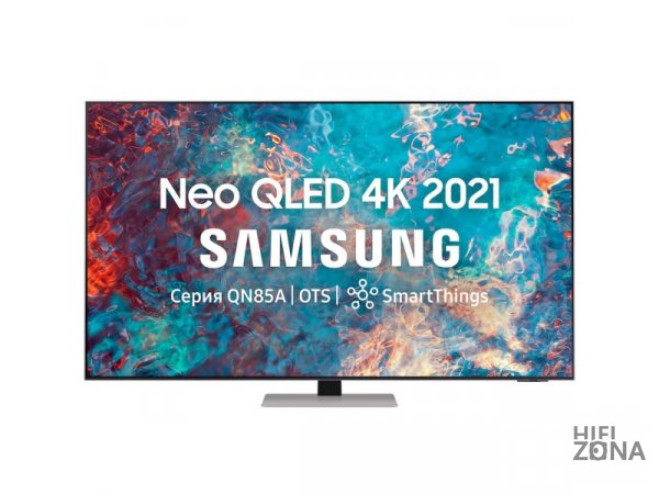 75" Телевизор Samsung QE75QN85BAUXCE 2022 Neo QLED, HDR, яркое серебро