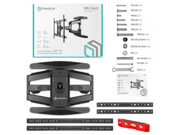 Кронштейн для ТВ наклонно-поворотный ONKRON M6L